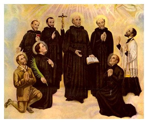 The eight North American Martyrs